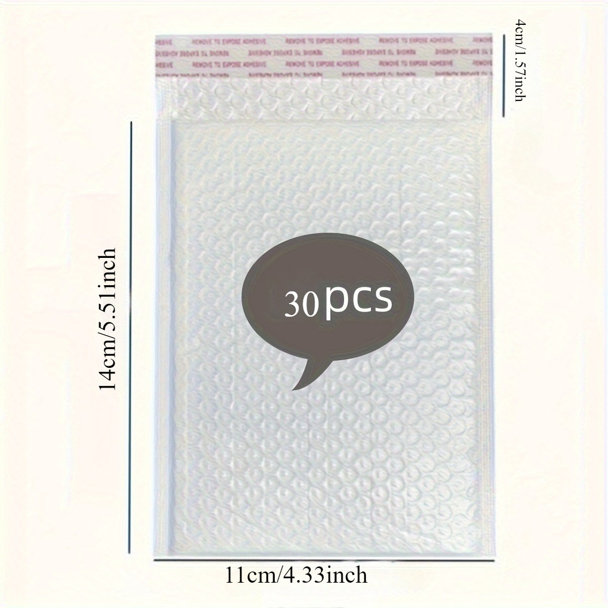TEMU 30 Film Bubble Mailing Envelopes | Durable Polyethylene Envelopes For Shipping