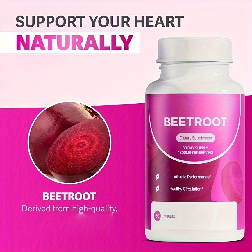 3 Flaschen Rote-Bete-Extrakt-Kapseln 1600 mg – Tägliche Unterstützung für Darmkomfort, innere Stärke und leichten Glanz. Rote-Bete-Ergänzung – 180 Kapseln_voghion.com
