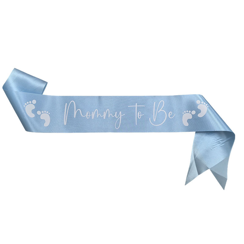 1pc   sash white sash for shower decor   y sash suitable for gender reveal party blue party photo booth prop