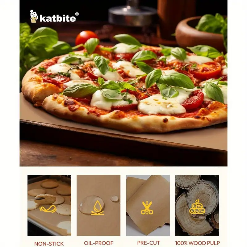 265 sheet heavy duty unbleached baking paper non stick oil proof pre cut large 10x15 inch sheets for pizza bread cakes pastries dumplings kitchens steaming cooking wrap Product details 1