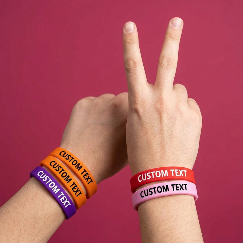 Custom Silicone Wristbands 180pcs Set, Gift for Her/Him