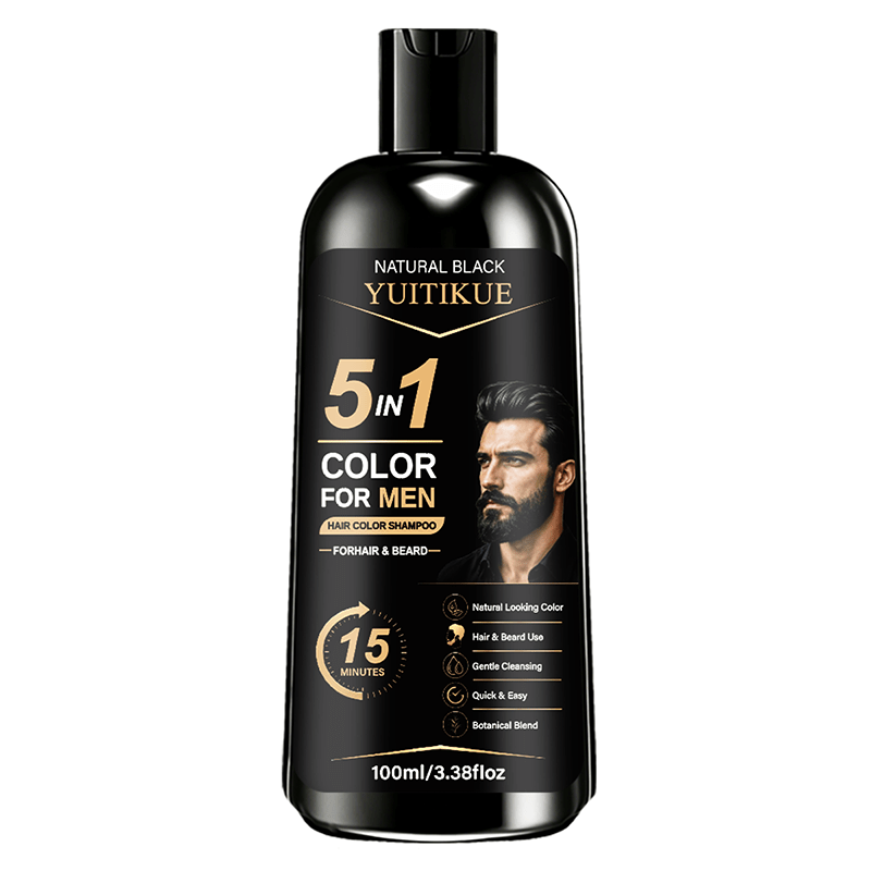 Image of Dye Shampoo-100ml, Quickly Covers White Beards And Gray Hair, Fast Coloring And Long-lasting, More Convenient Beard Dye Solution, Long-lasting Beard Dye, Home Hair Dye Essential