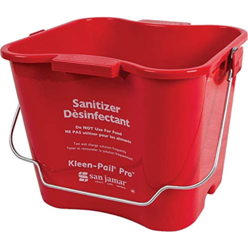     pail pro sanitizer pail cleaning bucket with bail handle for cleaning kitchens restaurants and janitorial use plastic 6     of 12 restaurant supplies commercial cleaning durable construction professionalgrade bucket Product details 3