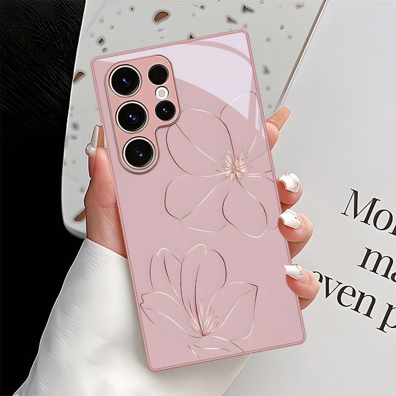 TEMU Phone Case: Minimalist Line Design Phone Case, Suitable For Galaxy S9+/s10/s20+/s20 Ultra/s21 5g/s21+/s22/s23 Plus/s24 Plus/s25/s26 Edge/note