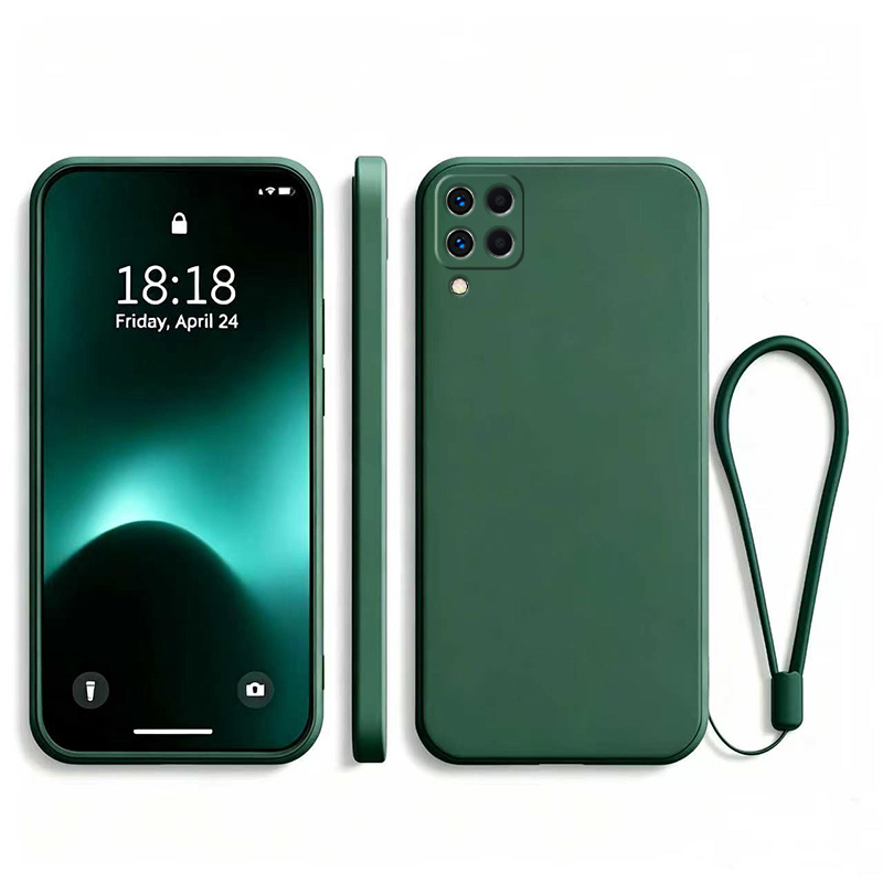 TEMU Чохол для телефону: Чохол для for Samsung Galaxy M32 індійської версії, матова темно-зелена з матовим покриттям, м'який гнучкий, стійкий до