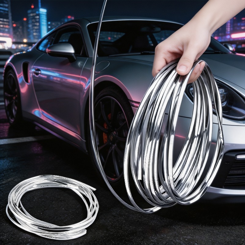 TEMU 300cm/118.11 Inches Car Door Anti-collision Strip / Car Air Vent Fashion Decorative Strip / Door Edge Anti-collision Sealing Decorative Strip /