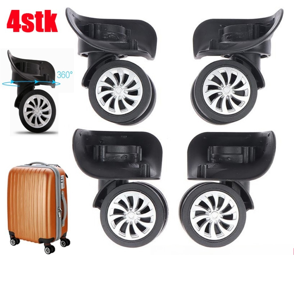 Universal Luggage Wheel With Dual Ball Bearing System, High-elasticity Pu Material And Silent , Replaceable Caster For Most Travel Cases