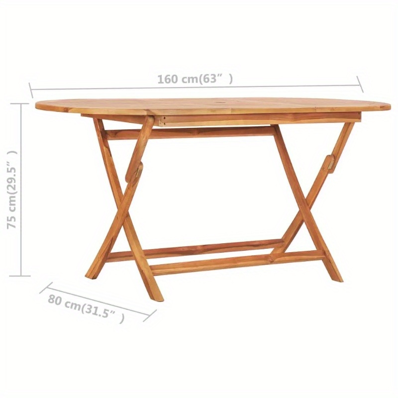 9pcs Folding Patio Dining Set image 8