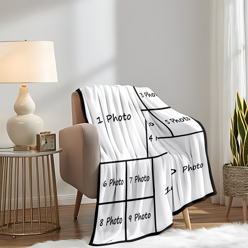 TEMU 1pc Custom Photo Blanket With Picture, Personalized Blanket, Hd Printed Custom Photo Blanket, Cozy Custom Blanket. Custom Gift For Sisters,