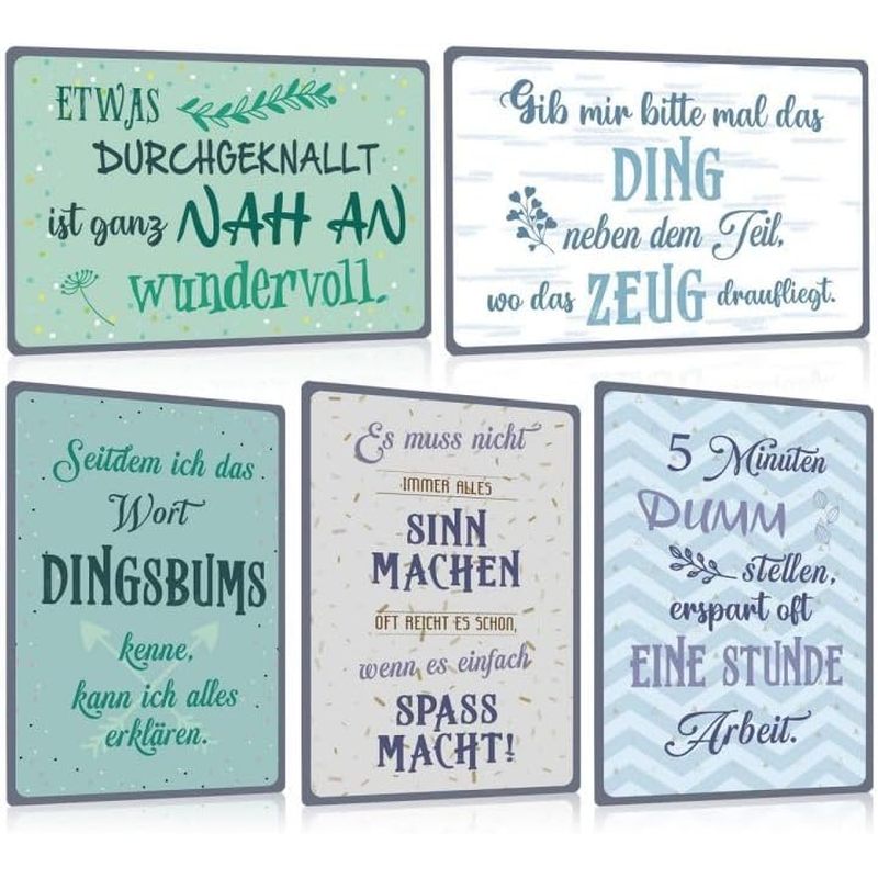 Image of Set Of Metal Signs With Sayings Funny- It Have To - Metal Signs With Sayings Funny Garden Wall Decoration Gift- 8 X 12 Inches Halloween Christmas Fall Home Decor