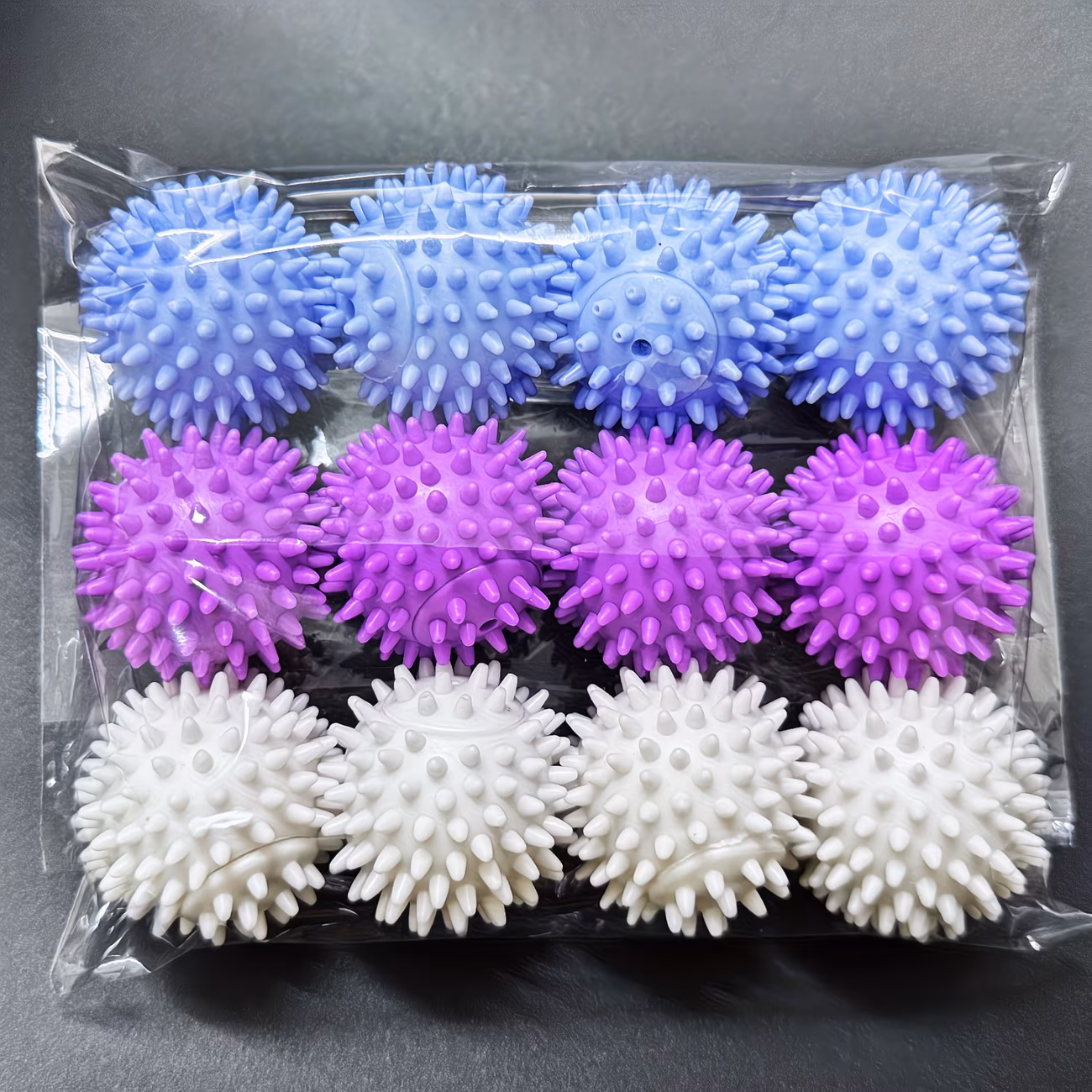 12pcs reusable magic laundry balls softener prevents removes dirt durable pvc assorted colors white blue purple safe for enhances water vortex for durable laundry balls assorted color balls durable laundry balls Product details 0