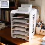 LocalThis Studio Filing Cabinet/Shelf/Desktop Organizer/Paper Organizer Features a Vertical, Space-Saving Design, Suitable for Journaling Materials And Office Documents. Ideal for Both Office And Home UseOpen in new tab.