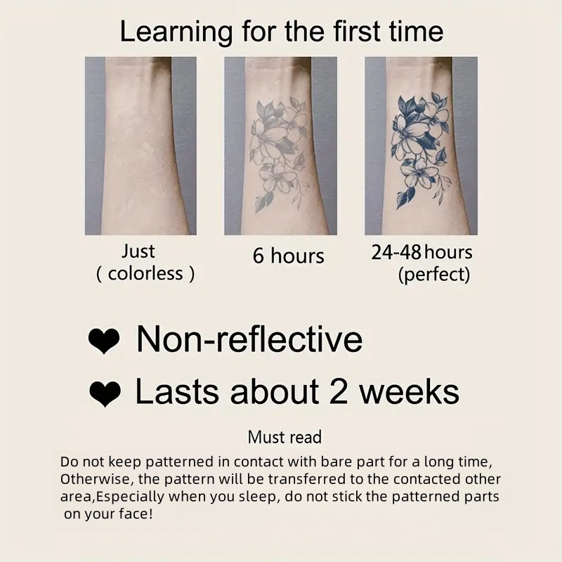 Japanische Wellen-Tattoo-Aufkleber – Semipermanent & Wasserfest