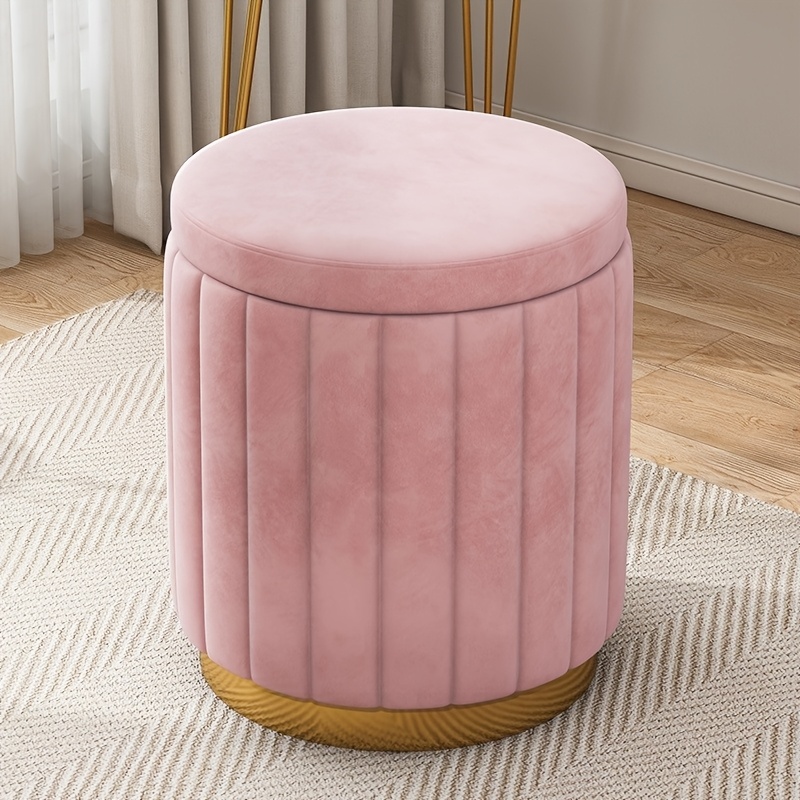 open lace back dress Blush Pink Velvet Footstool Bench Ottoman Pouffe Footrest Dressing Tab   Quildinc