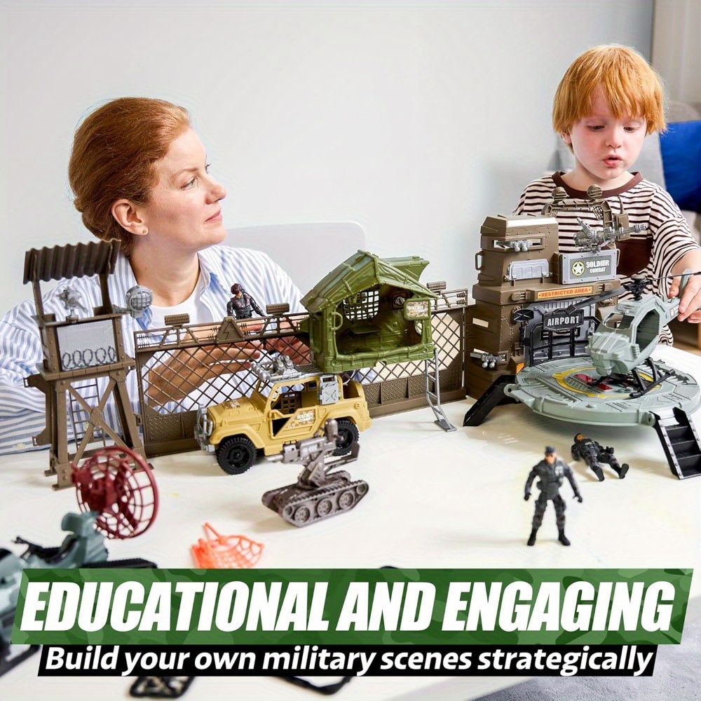 10 in military toy set helicopter sound light Temu