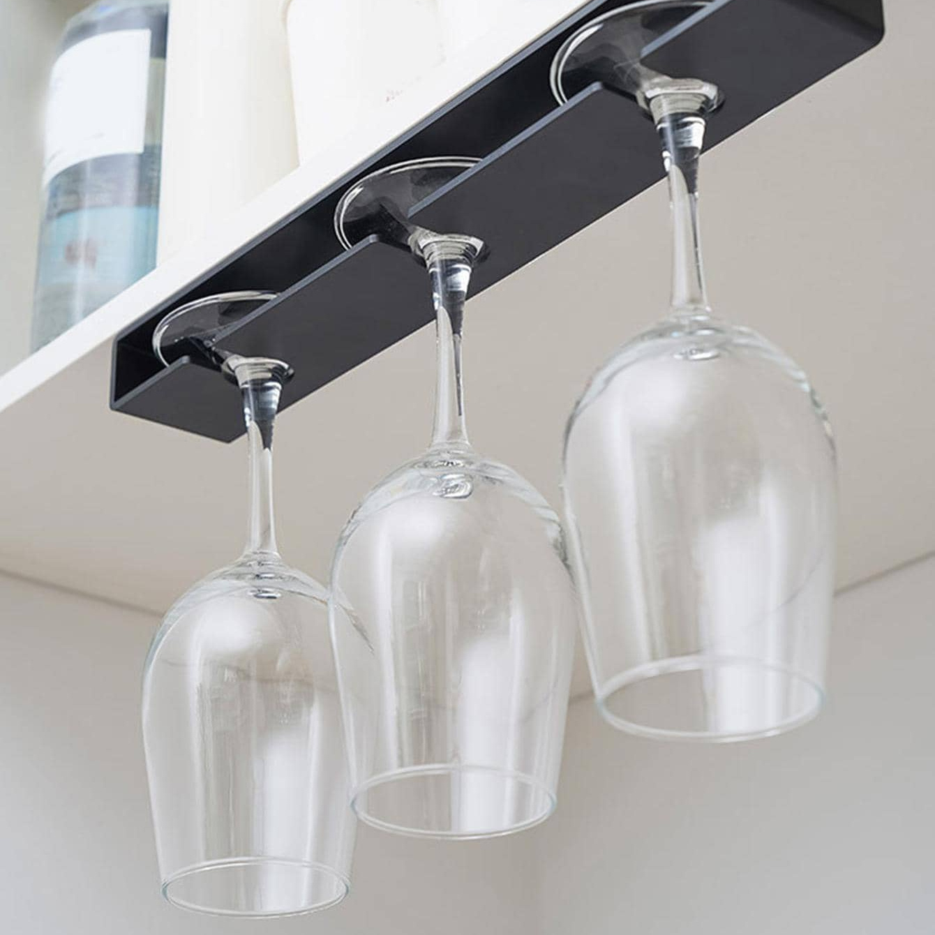 2 1pc home utility kitchen display wine red wine hanging no hole glass goblet upside down rack