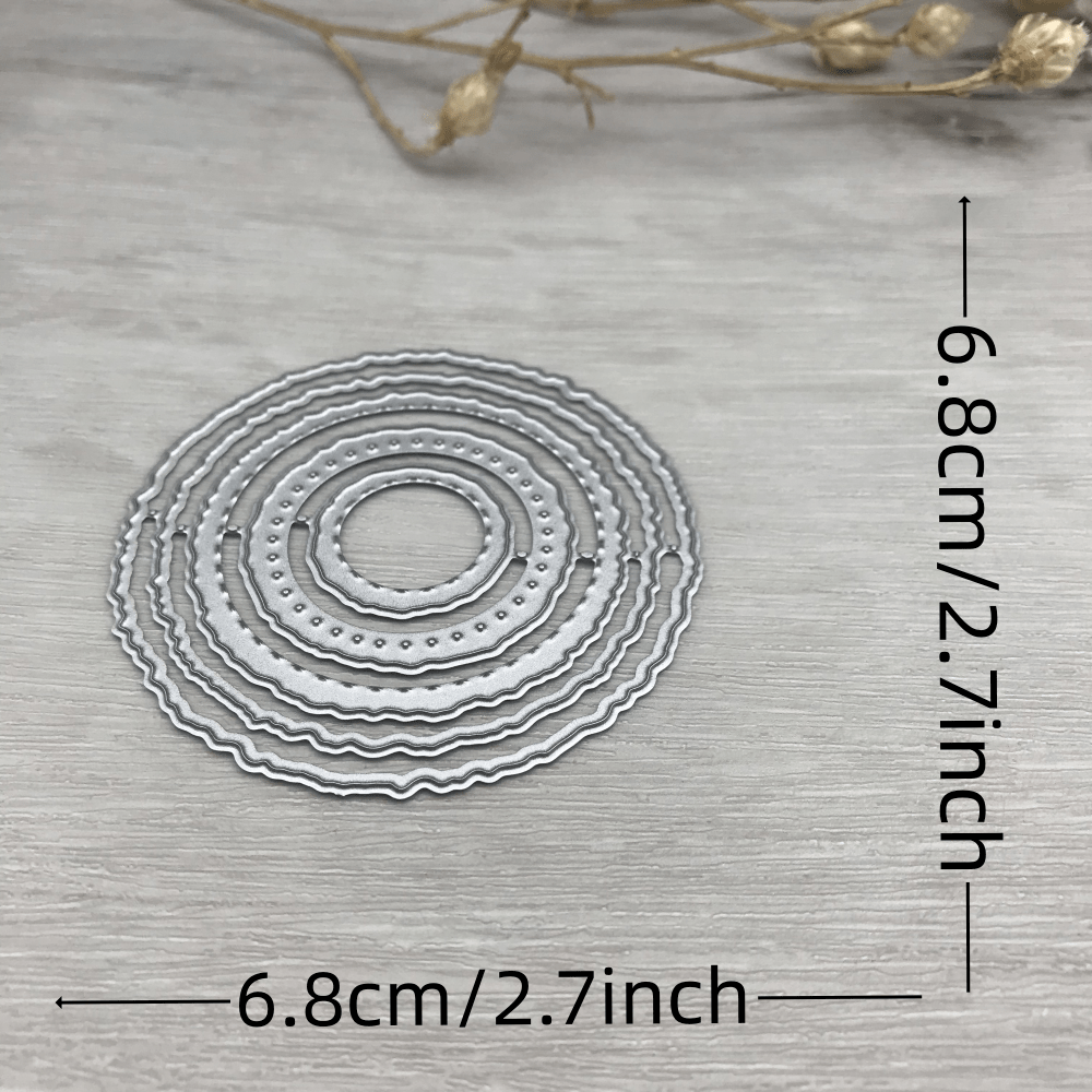 1pc New Metal Cutting Dies Cut Die Mold Circle Frame Decoration Paper Craft Blade Punch Stencils Dies