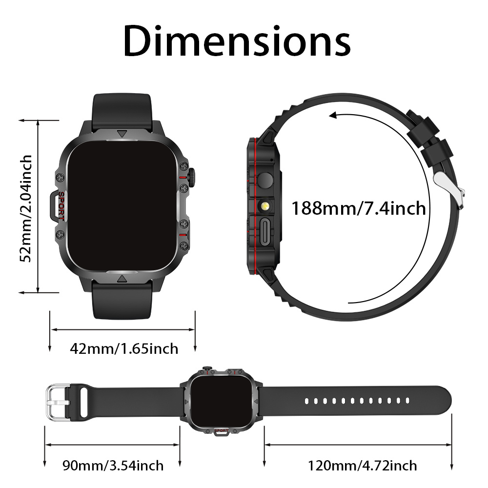 Nouvelle Montre Connectée Unisexe | Cadeau de Saint-Valentin - Appels/Textos Sans Fil/Modes Sportifs Multiples/Contrôle de Caméra à Distance/Capteur de Fitness, Compatible iPhone et Android, Chargement USB, Bracelet en , Connectivité Intelligente, Style Moderne, Écran LCD, Idéale pour