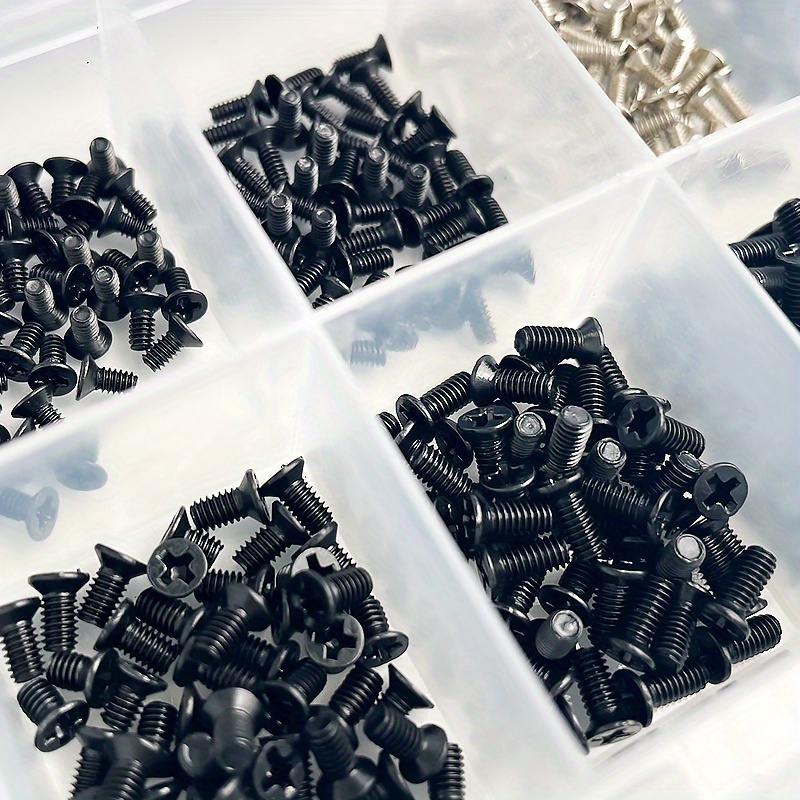 250/500pcs/Box Computer Small Mini Screw Set M2 M2.5 M3 Carbon Steel Computer Notebook Laptop Screws Kit