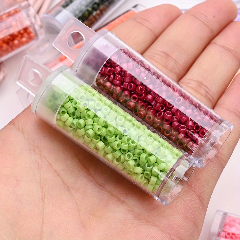 10g 3mm Colorful Glass Seed Beads for Jewelry Making