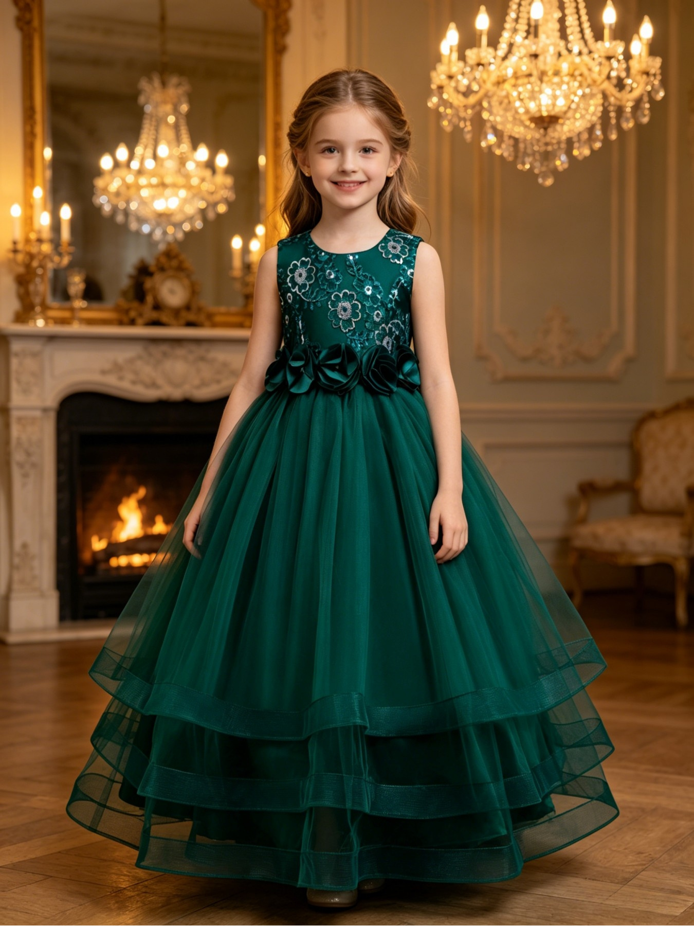 strapless open back dress Malvern Maxi Dress Green
