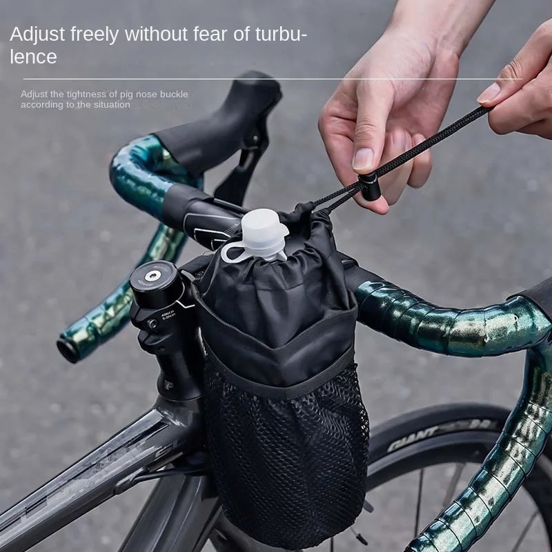 Sac Porte-bidon Vélo 2L - Guidon/cintre - Multicolore - Pliable - Oxford