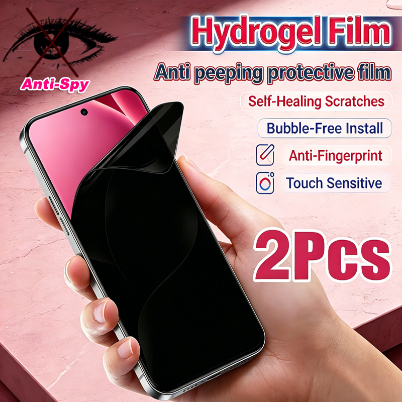 TEMU 2-pack Compatible With Motorola For • 2023 • 2024 • 2025 • 2026 Flexible Self- Tpu Hydrogel Film, Anti-peep Screen Protector With Automatic Fine