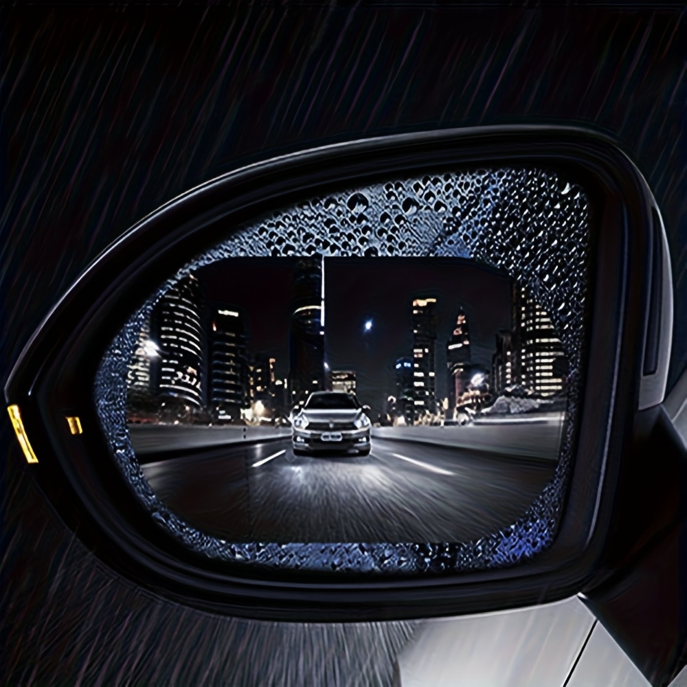a 2pcs   size   pvc rearview mirror protective film sticker   view protective film suitable for vehicle rearview mirrors car exterior accessories