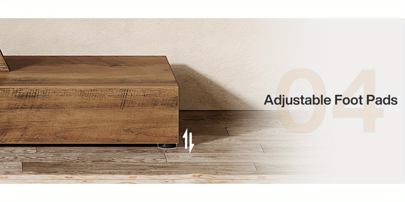 Modern Entryway Table - Extra Long 109.98cm Console Table for Living Room, Hallway, Foyer - Space-Saving C-Shaped Leg Design, Easy Assembly, Brown Finish - Sturdy Hardwood-like Construction for Narrow Hallways & Large Spaces