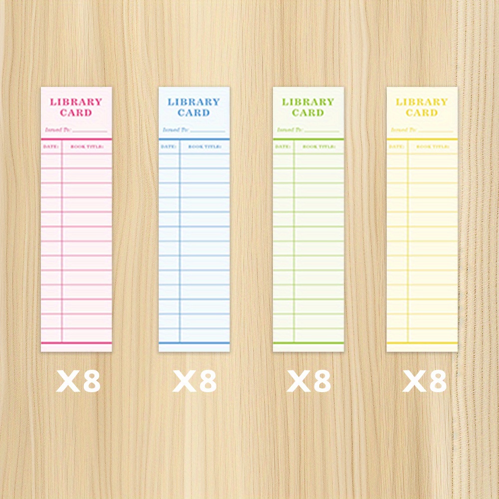 TEMU 32pcs, Fillable Library Bookmarks, Library Reading Tags, Diy Fillable, Diary Decorations, Back-to-school Reading Gifts, For Students, Teachers,