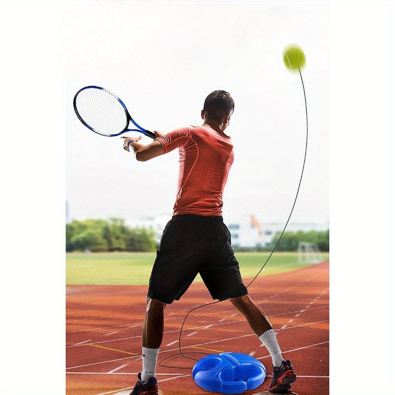 AOUZEA Kit D'entraînement De Tennis Avec Balles De Tennis De Qualité Supérieure Et Pied En Métal De 1,2 Kg - Jeu De Balle Innovant Et Appareil - 2