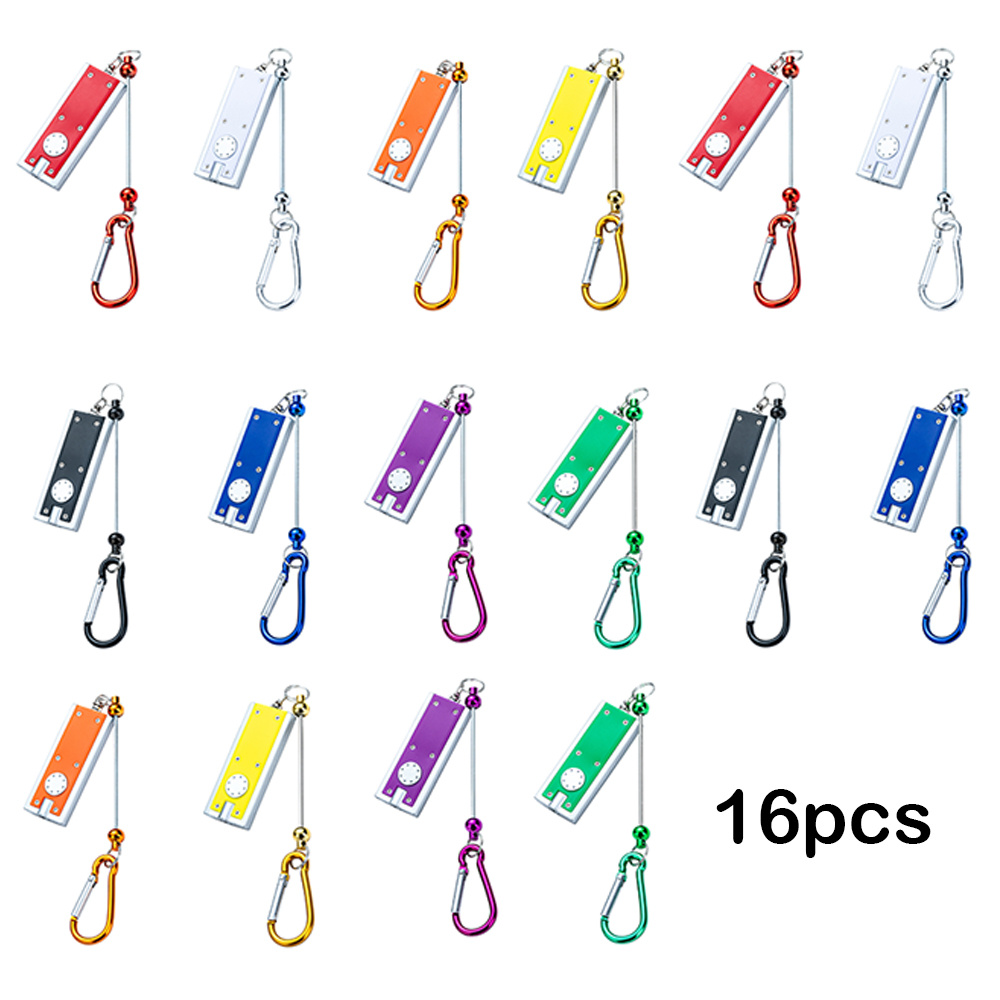 TEMU 16 Sets Beadable Keychain Kit With Beadable Keychain Bars And Mini Led Lights, Bulk Keychain Accessories, Creative Blank Bead Bars For Jewelry