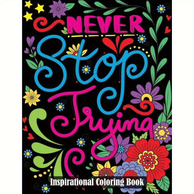 TEMU Inspirational Coloring Book