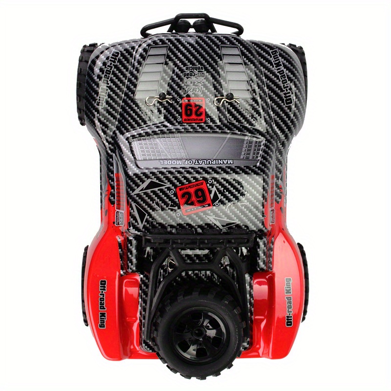 KYAMRC1:18 MPH High-Speed Off-Road RC Car - 2.4G Short Car Racing Climbing Vehicle, 4-Wheel Off-Road Design, USB Rechargeable, 4 Colors (Red/Green/Blue/White) for Outdoor Adventures, Adventure Gear, Durable Plastic Body