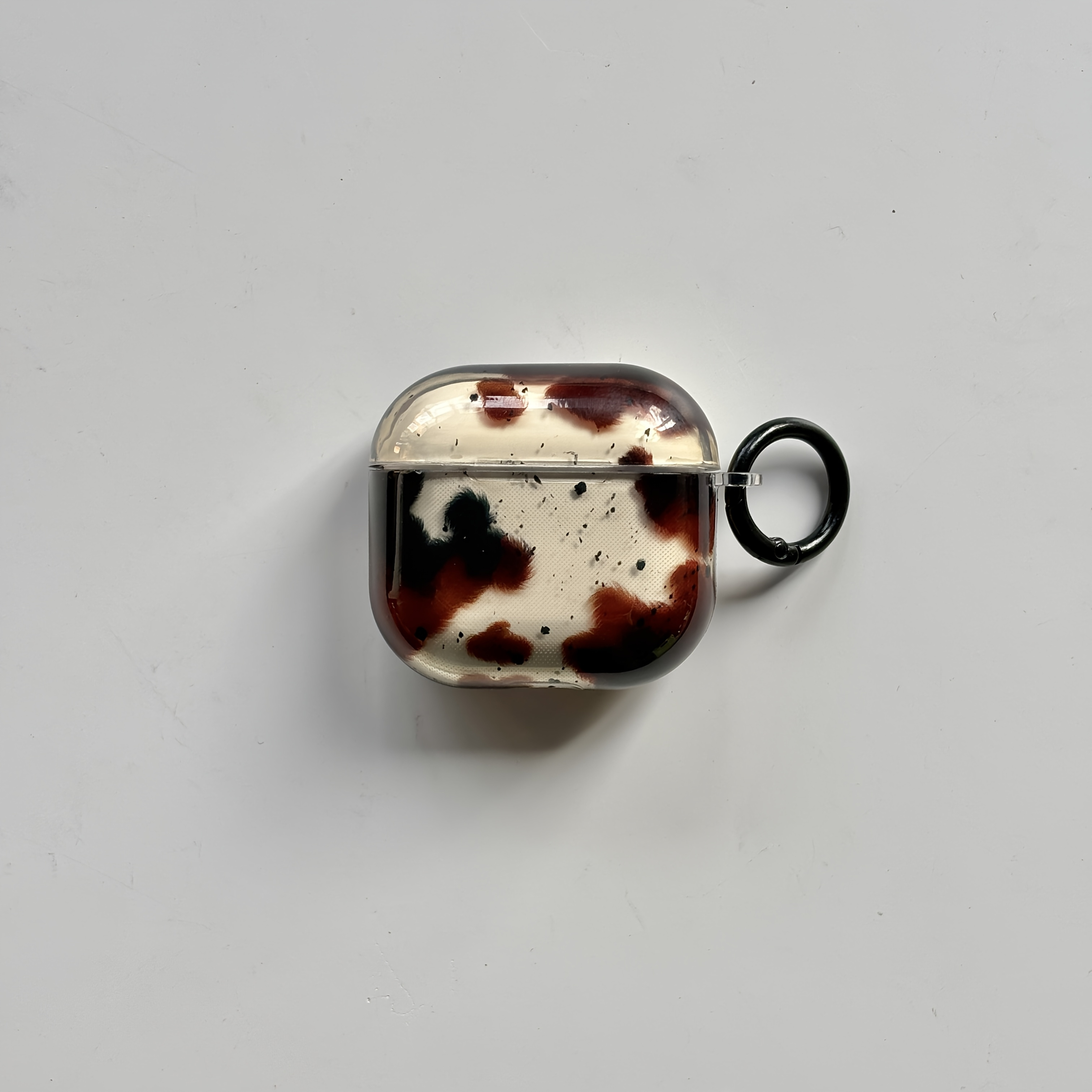 TEMU Custodia per auricolari con , stampa leopardata marrone vintage , per stampante a d' , adatta per custodia for 5, custodia for Pro 3, custodia