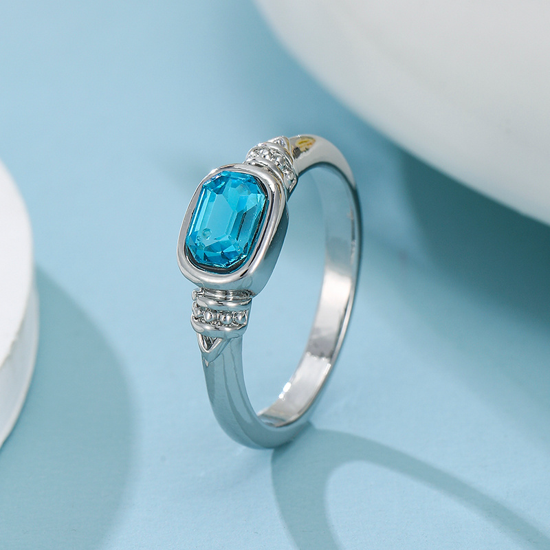 Bohemian Retro Light Synthetic Zircon Ring — Ideal for Daily Wear