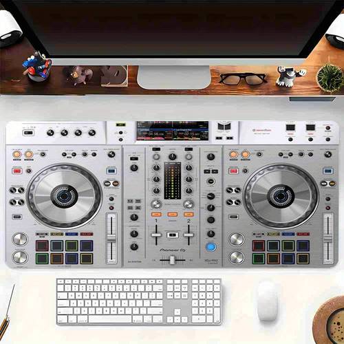 1pc xdj rx2 controller mouse pad with front polyester back rubber desk decoration gift ideal for gaming office use office desk mat vibrant desk decor durable des desk pad extra large big mouse pads for desk extra
