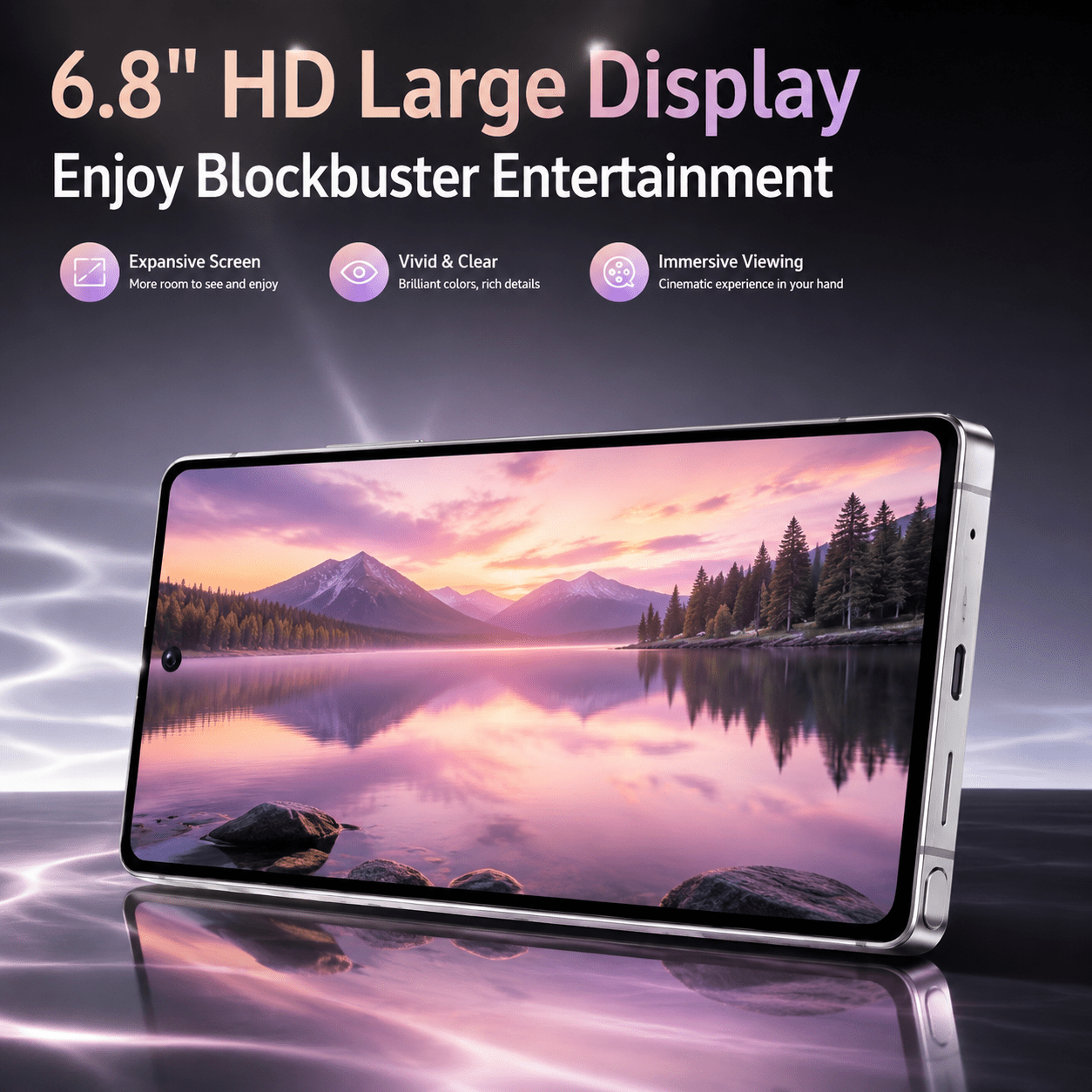 courier backup unlocked phone 6 8 hd   screen 4gb   64gb rom expandable   facial recognition full bundle elderly gift Product details 1