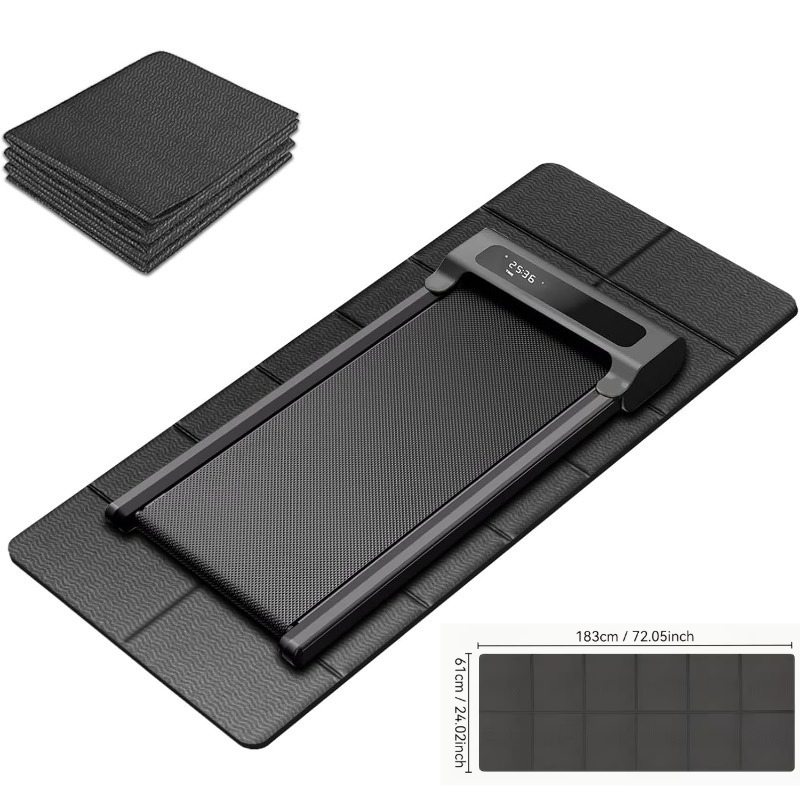 tapete plegable para caminar en treadmill, alfombra   para el piso, tapetes de ejercicio para entrenamiento en casa,   los pisos, reducción de ruido,   para treadmill de caminar en casa, antideslizante, antivibración