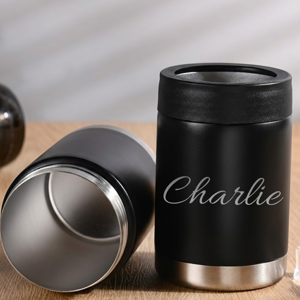 TEMU Personalized Engraved Beer & Beverage Can Sleeves/ Custom Metal Beer Can Coolers/ Engraved Beer Can Insulated Sleeves/ Bachelor & Bachelorette