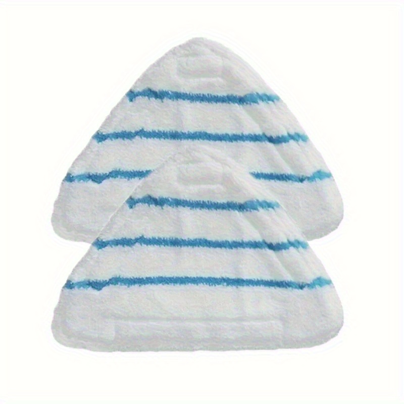 E-shop 2 Stück Hochwertige Verdickte Mikrofaser-Dampfmopp-Pads, Wiederverwendbare Dreieck-Mop-Köpfe aus Stoffmaterial, Kompatibel mit
