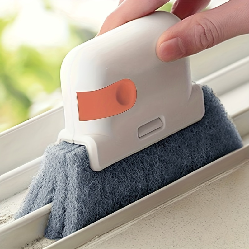 Brosse De Nettoyage Pour Cadre De Fenêtre En Plastique Avec Poignée Souple Et Poignée Pliable (multicolore
