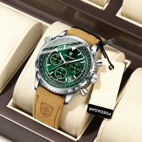 luxury man watch quartz luminous date chronograph men casual sports watches