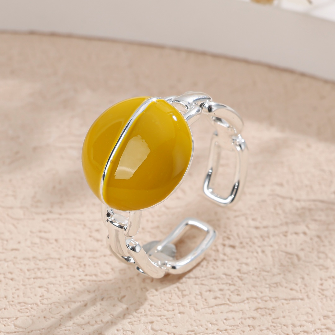 E-shop verstellbarer Weizenähren-Ring für Damen – durchbrochen mit eingelegtem Katzenaugenstein, europäischer Stil, K-beschichtet, Hochzeits-