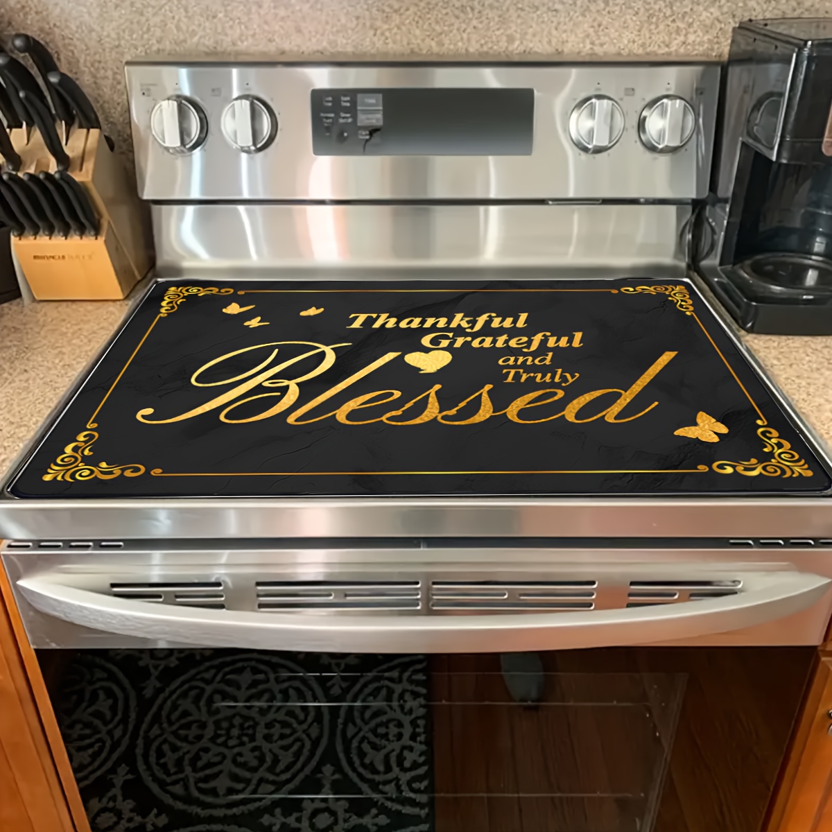 TEMU This Glass Cooktop Protector Is Heat Resistant And Scratch-proof, Making For Use In Washers, Dryers, And Dishwashers. It Enhances Counter Space