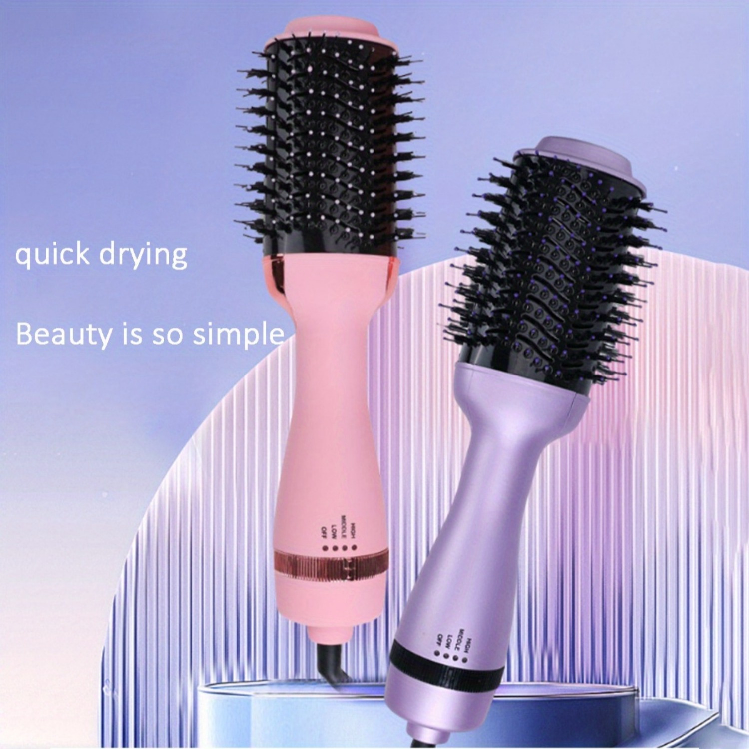 Dry Brush Hot Air Brush Blowout Hair Dryer Brush 75mm Hot Air