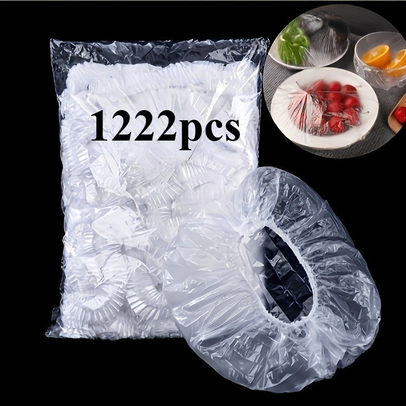 TEMU 1222pcs Set Of Fruit And Food Cover Bags, Retractable Food Wrap, Suitable For Fruits, Vegetables, Snacks, And Kitchen Storage. Assorted Colorful