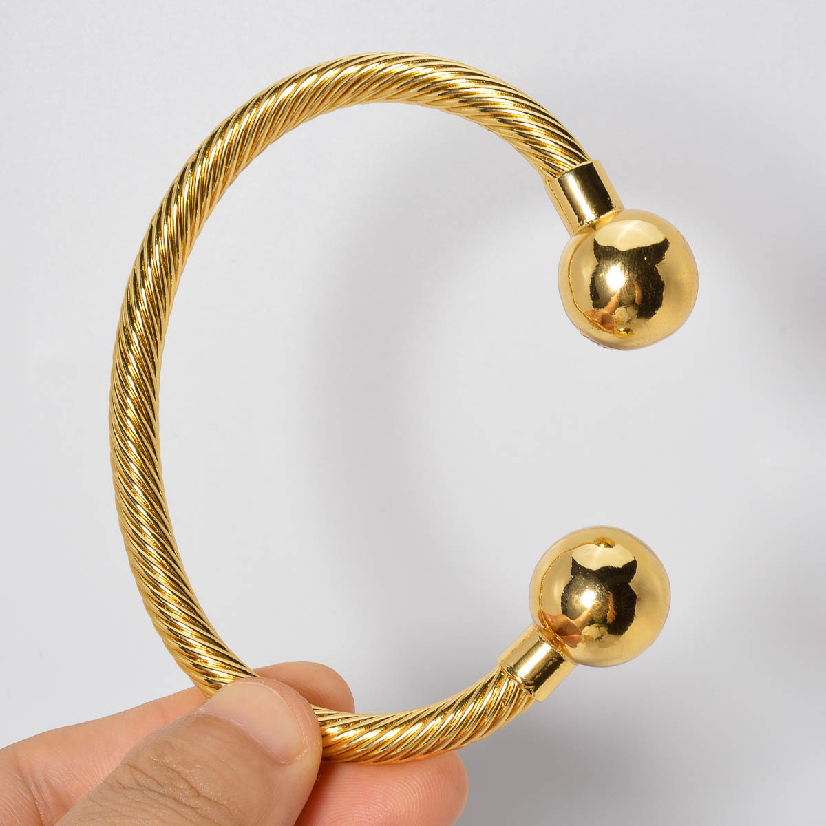 Middle Eastern-Inspired Adjustable Copper Bangle, Everyday Wear