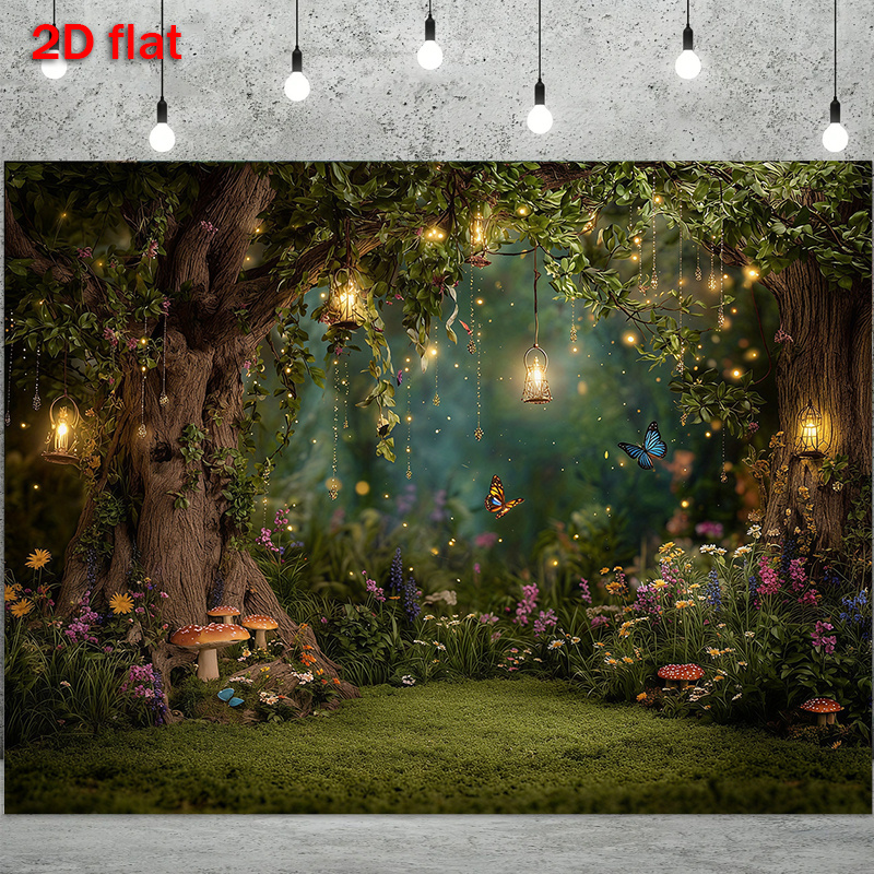 TEMU 2d Flat, Green, Home Decoration Background Banner, Suitable For Living Room, Bedroom And Other Indoor And Outdoor Decoration, A Perfect Gift For