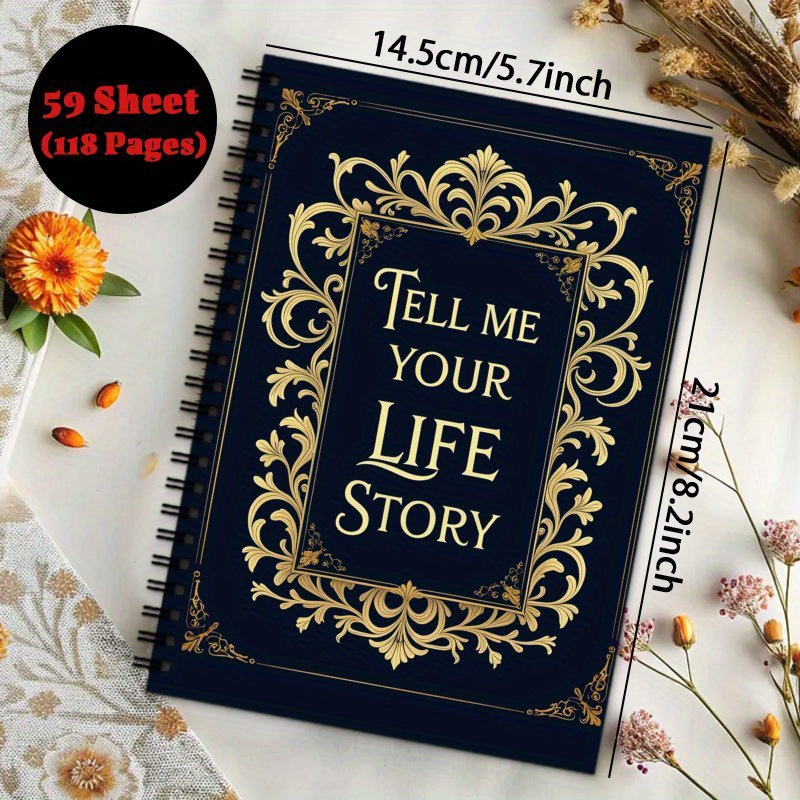 TEMU 1pc Story, Dad, Spanish Papá Journal & Notepad, Gift Notebook For Father, Ideal For Life , 59sheet ()